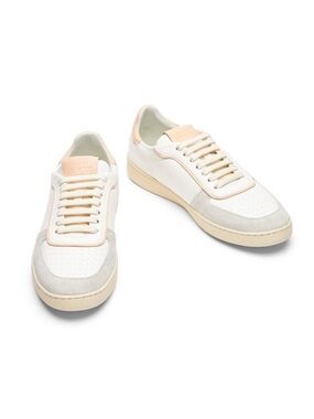 Stuart Weitzman SW DERBY Women's Sneakers size 8 women light grey white pink